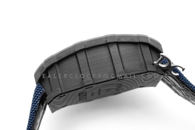 RM 035-01 Rafael Nadal Carbon on Blue Nylon Strap