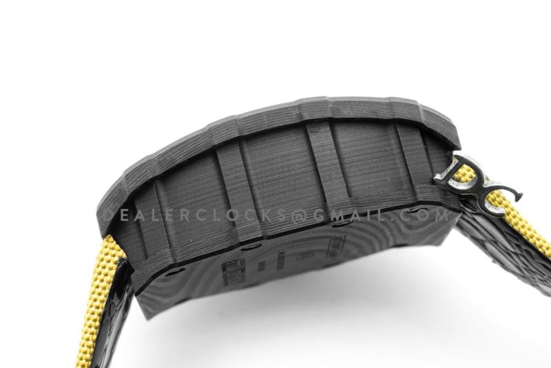 RM 035-01 Rafael Nadal Carbon on Yellow Nylon Strap