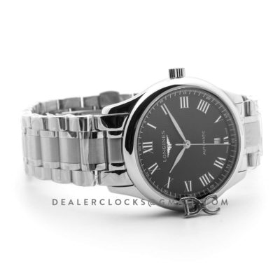 The Longines Master Collection Black Dial in Steel on Bracelet