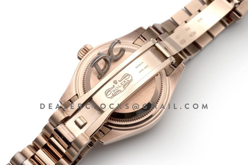 Ladies Datejust 279175 Tiffany Dial with Diamonds Markers in Rose Gold