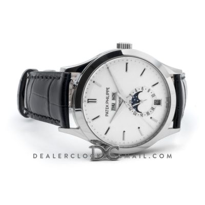 Complications 5396G White Dial with Steel Markers in White Gold