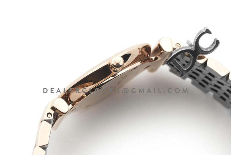 La Grande Classique De Longines 24mm White Dial in Rose Gold on Two Toned Bracelet