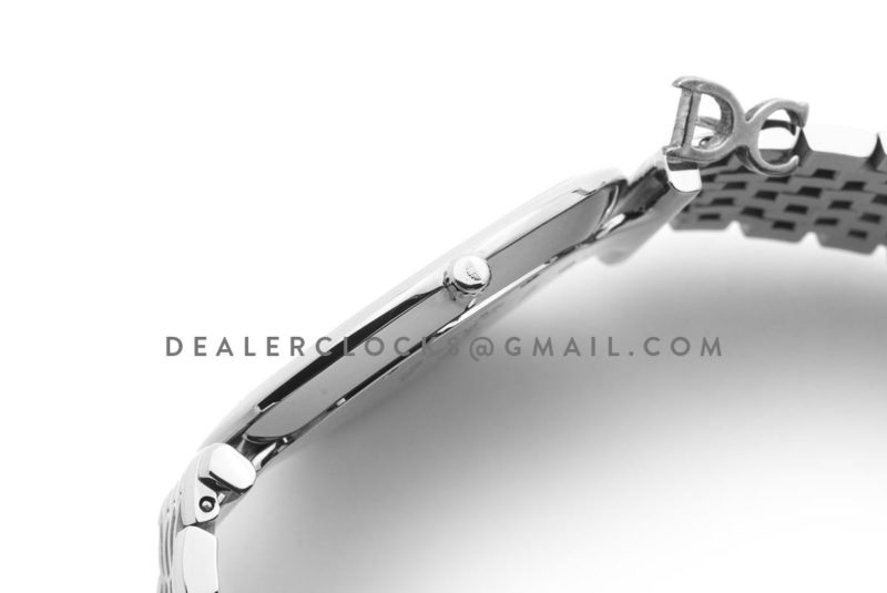 La Grande Classique De Longines 37mm White Dial in Steel on Bracelet