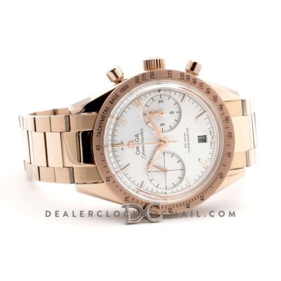 Speedmaster '57 Co-Axial White Dial in Rose Gold on Bracelet
