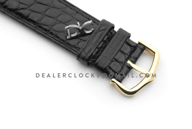 Tank Solo Watch in Yellow Gold on Alligator Strap