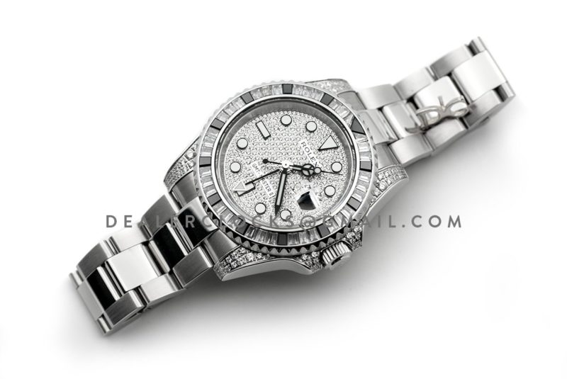 GMT Master II 116710 with Paved Diamond Bezel and Dial