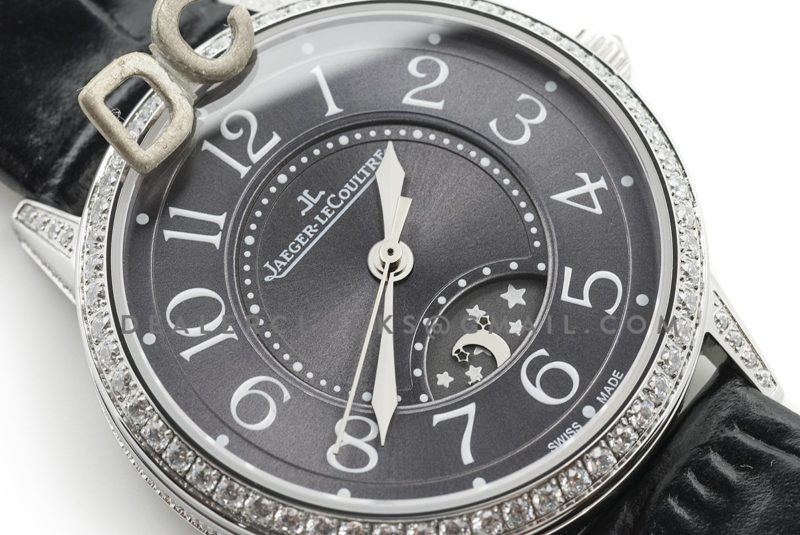 Rendez-Vous Night & Day Grey Dial in Steel on Black Leather Strap