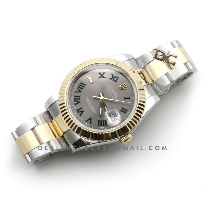 Datejust II 111497 Silver Dial in Gold/Steel with Roman Markers on Oyster Bracelet