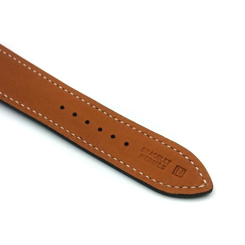Heure H Rose Gold with Diamond Bezel and Markers on Yellow Epsom Leather Strap