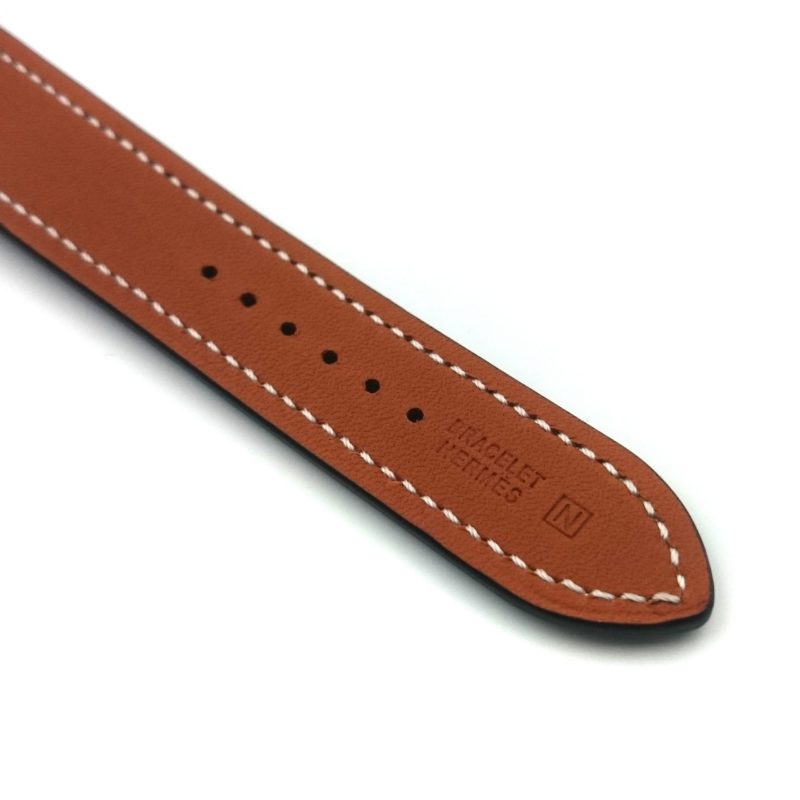 Heure H Rose Gold with Diamond Bezel and Markers on Light Blue Fjord Leather Strap