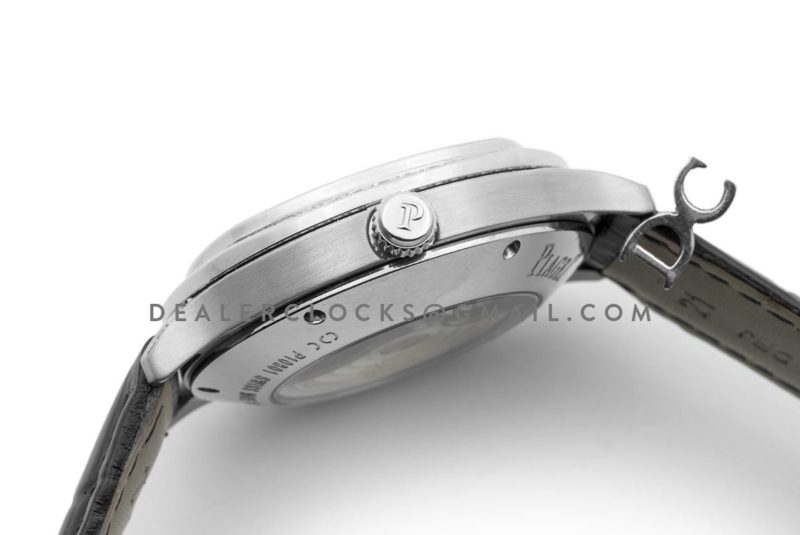 Black Tie Emperador Cushion White Dial in White Gold with Diamond Bezel and Dial