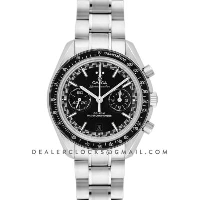 Racing Omega Co-Axial Master Chronometer Black Dial in Steel
