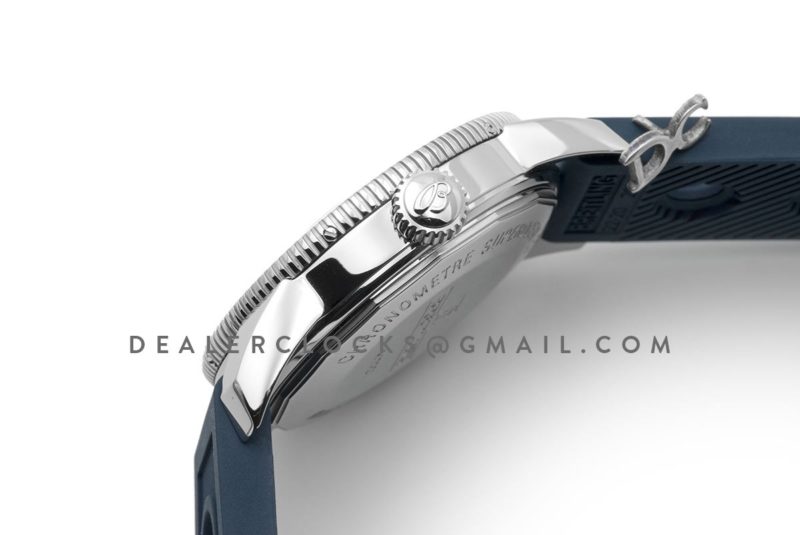 Superocean Heritage II B20 Automatic in Blue Dial with Blue Bezel on Blue Rubber Strap