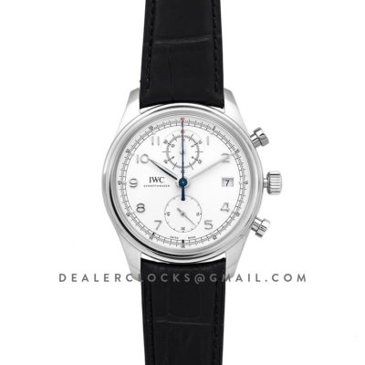 Portuguese Chronograph Series Classic IW390403 White Dial in Steel