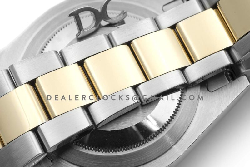 Datejust II 116333 Silver Dial in Gold/Steel with Stick Markers on Oyster Bracelet