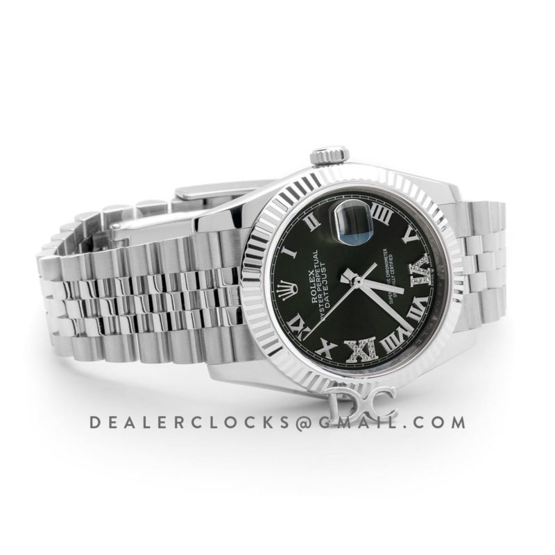 Datejust 36 Olive Green Dial with Roman/Diamond Markers