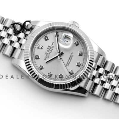 Datejust 36 116234 Silver Dial with Diamond Markers