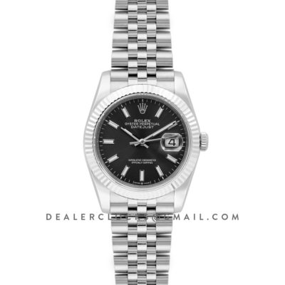 Datejust 36 116234 Grey Dial with Stick Markers