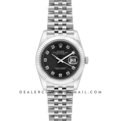 Datejust 36 116234 Grey Dial with Diamond Markers