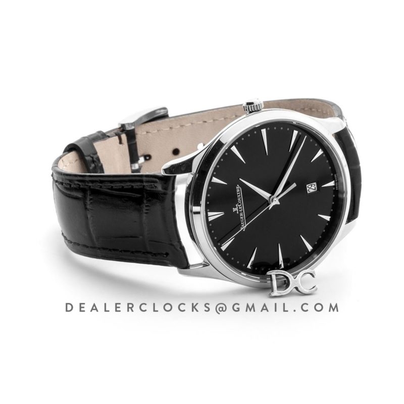 Master Ultra Thin Date Black Dial in Steel