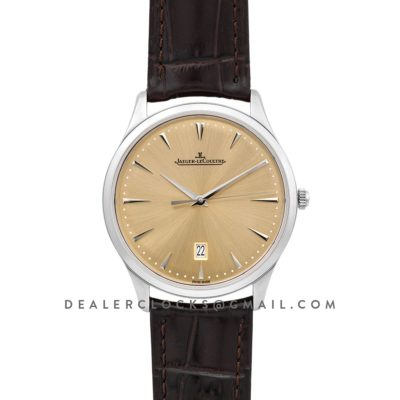 Master Ultra Thin Date Champagne Dial in Steel
