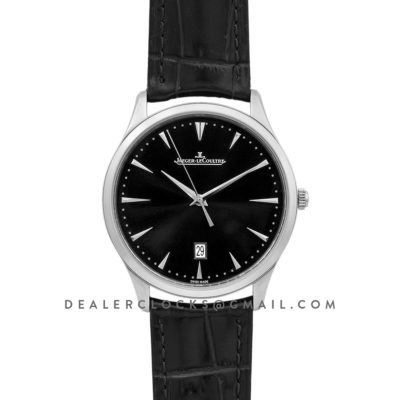 Master Ultra Thin Date Black Dial in Steel