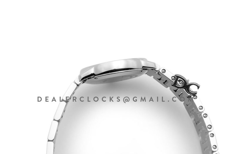 Ronde Louis Cartier Watch 29mm White Dial in Steel on Bracelet