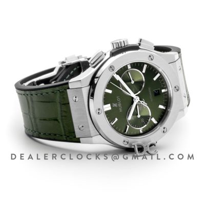 Classic Fusion Chronograph Green Dial in Steel