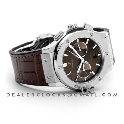 Classic Fusion Chronograph Brown Dial in Steel