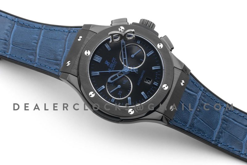 Classic Fusion Chronograph Blue Dial with Blue Marker in PVD