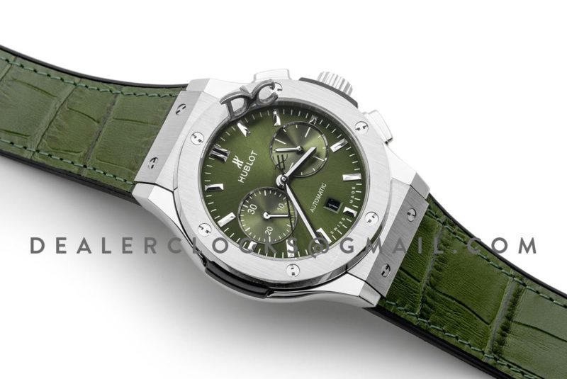 Classic Fusion Chronograph Green Dial in Steel