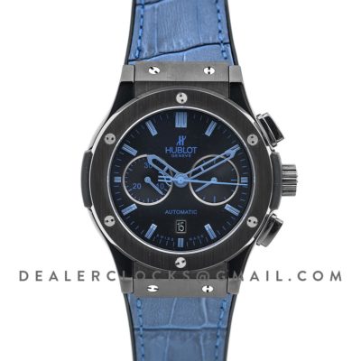 Classic Fusion Chronograph Blue Dial with Blue Marker in PVD