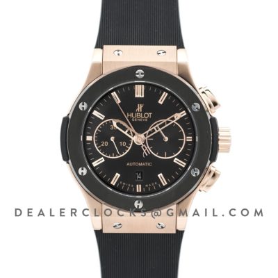 Classic Fusion Chronograph Black Dial in Rose Gold