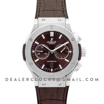 Classic Fusion Chronograph Brown Dial in Steel