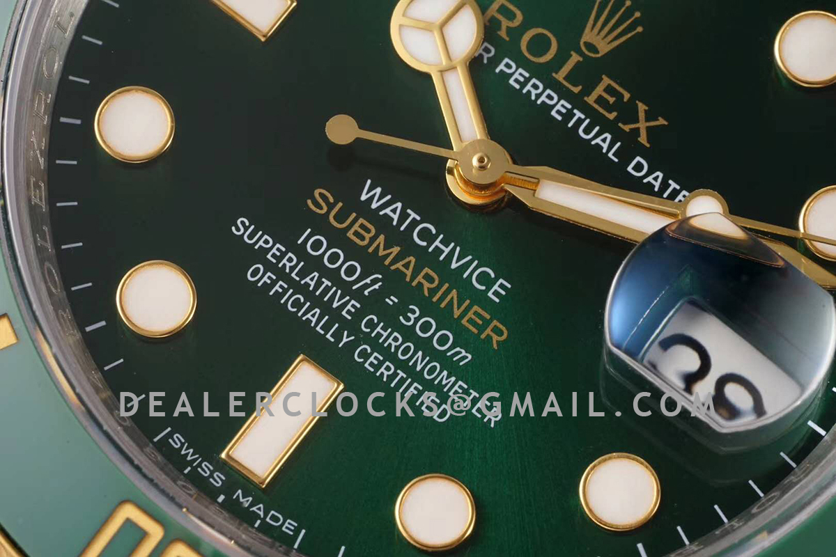 Submariner 116613LV 'Watchvice Edition' Hulk in Yellow Gold - Dealer Clocks