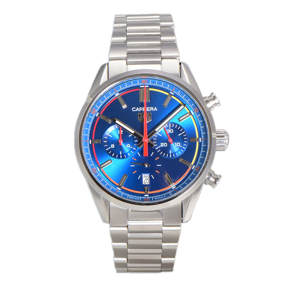 Carrera Chronograph 42 Blue Dial Dealer Clocks