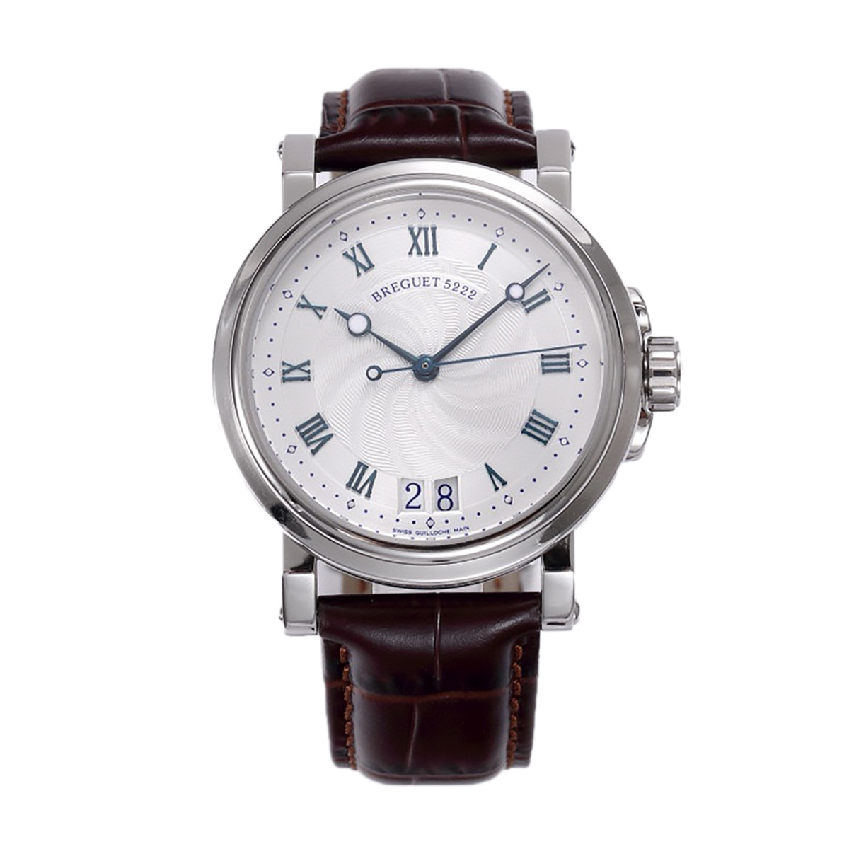 Breguet Marine Automatic Big Date 5817 Silver Dial Watch in Steel (1)