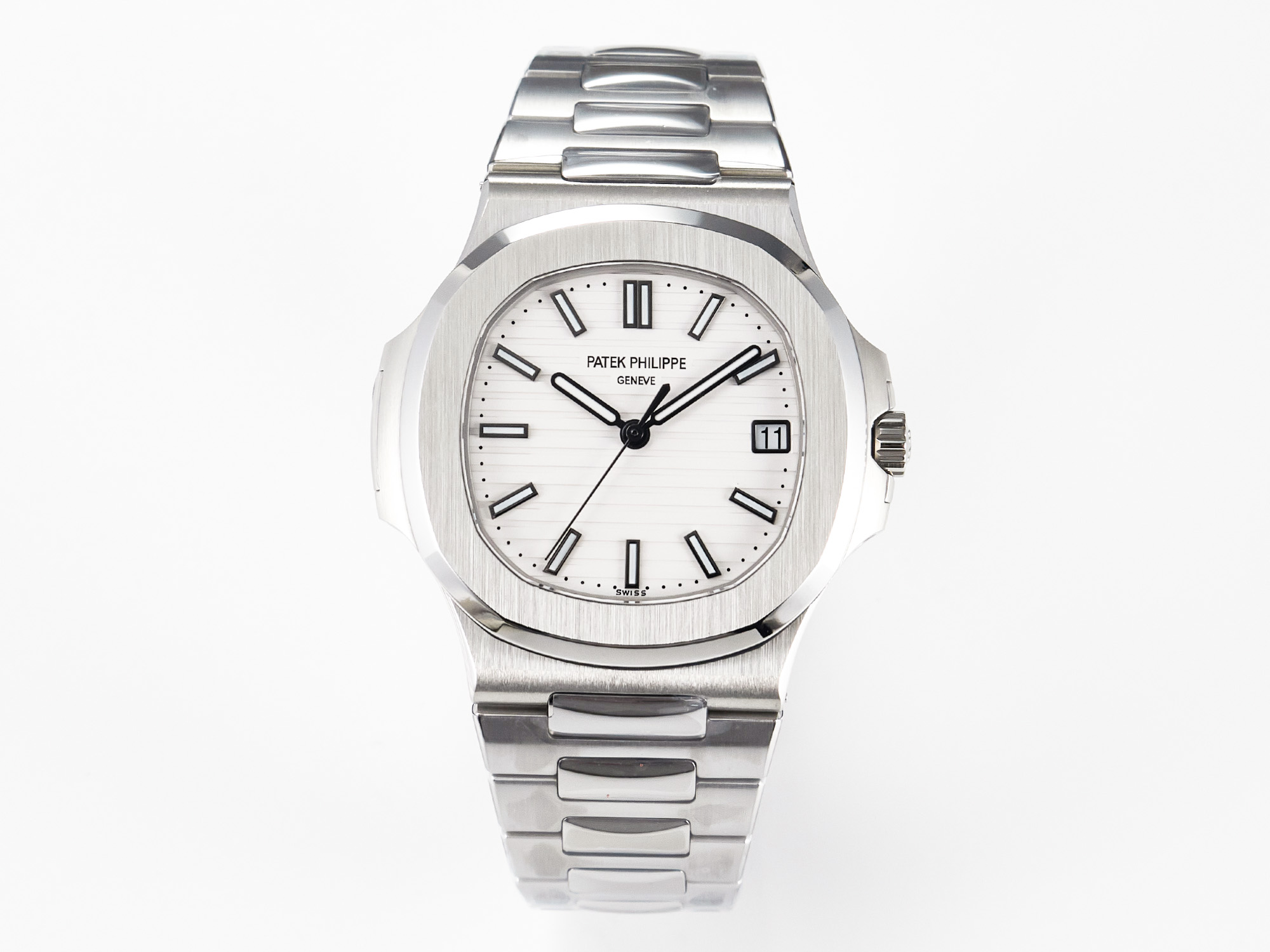 Nautilus 5711 3KF 1:1 Best Edition White Dial on SS Bracelet A324 Super  Clone V2 - Dealer Clocks