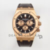Royal Oak Chrono 26331 RG APWF 1:1 Best Edition Brown/RG Dial on Brown Leather Strap A2385